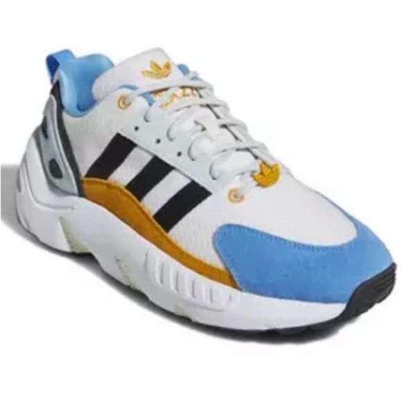 Adidas Zx 22 Boost White/Gold/Blue - Picture 5 of 12